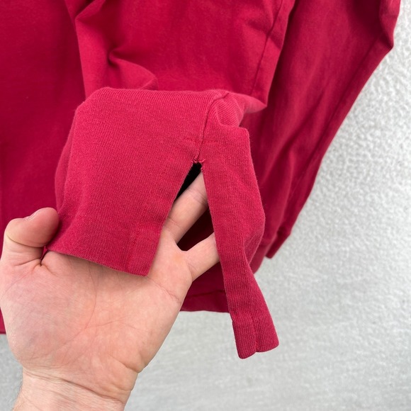 Vintage Polo Ralph Lauren Shirt Mens XL Red Turtleneck Crest Shield Embroidered - Picture 11 of 12